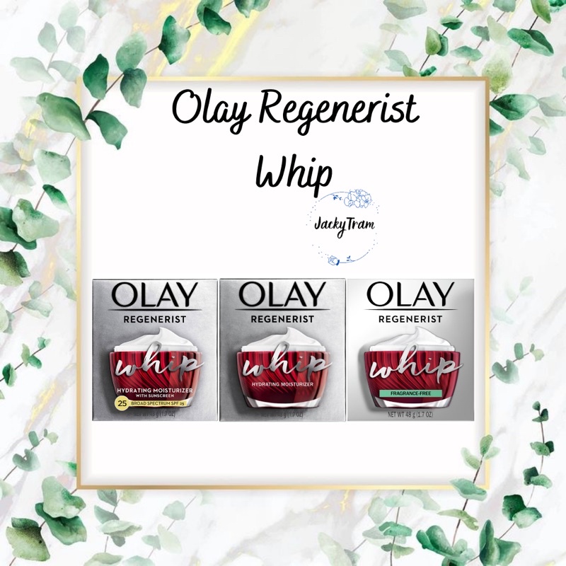 [Hàng Mỹ] Kem dưỡng ẩm da chống lão hóa thế hệ mới Olay Regenerist Whip (48g)