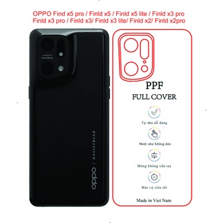 Dán PPF trong suốt OPPO Find x5 pro / find x5 / find x5 lite / find x3 pro / find x3 / find x3 lite / find x2 pro.