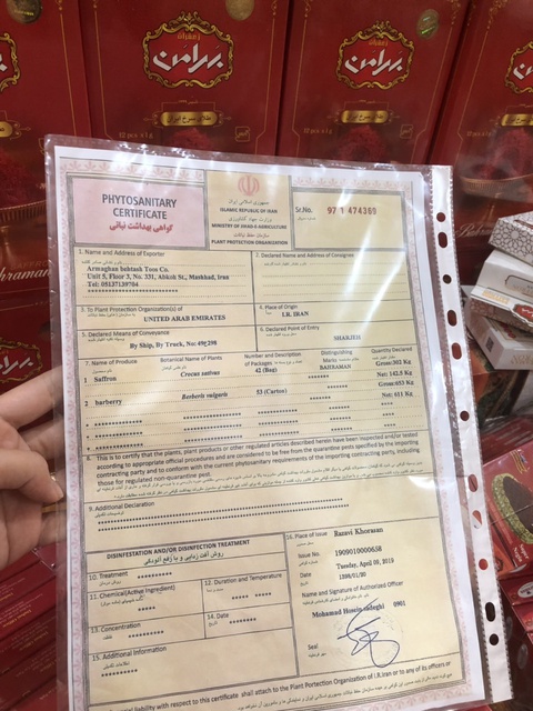 Nhuỵ hoa nghệ tây/ Saffron Bahraman hộp mika 1g fullbox (có giấy tờ) | BigBuy360 - bigbuy360.vn