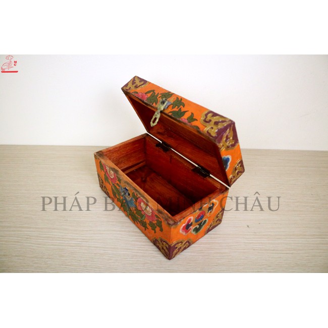 [PHÁP BẢO MINH CHÂU] HỘP ĐỰNG ĐỒ GỖ NEPAL (20x11x11) (HỘP ĐỰNG PHÁP KHÍ, THUỐC PHÁP, KINH SÁCH,...)