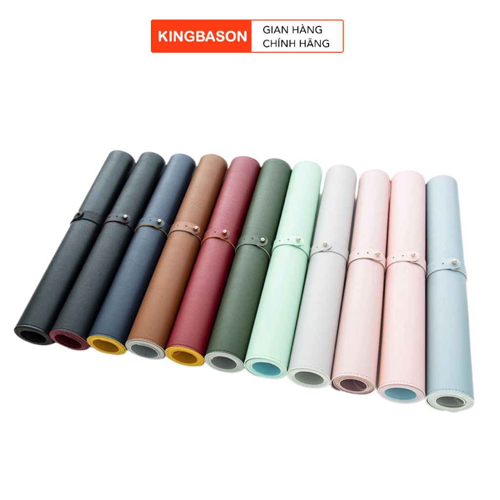 Tấm thảm da trải bàn làm việc SMTech chống thấm nước sử dụng 2 mặt 2 màu size 60x30cm 80x40cm 120x60cm