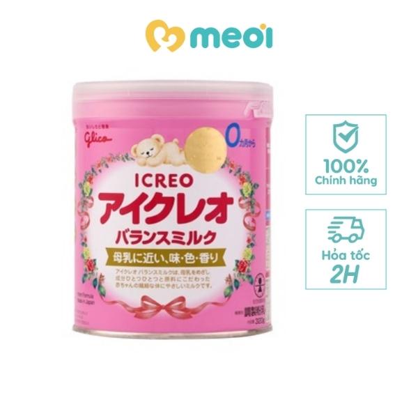 ( XẢ KHO) Sữa Icreo số 0 (320g) Glico (LON)
