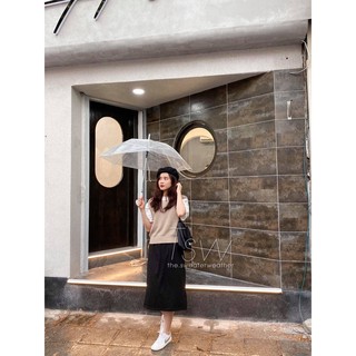 Áo gile len trơn cổ tròn basic