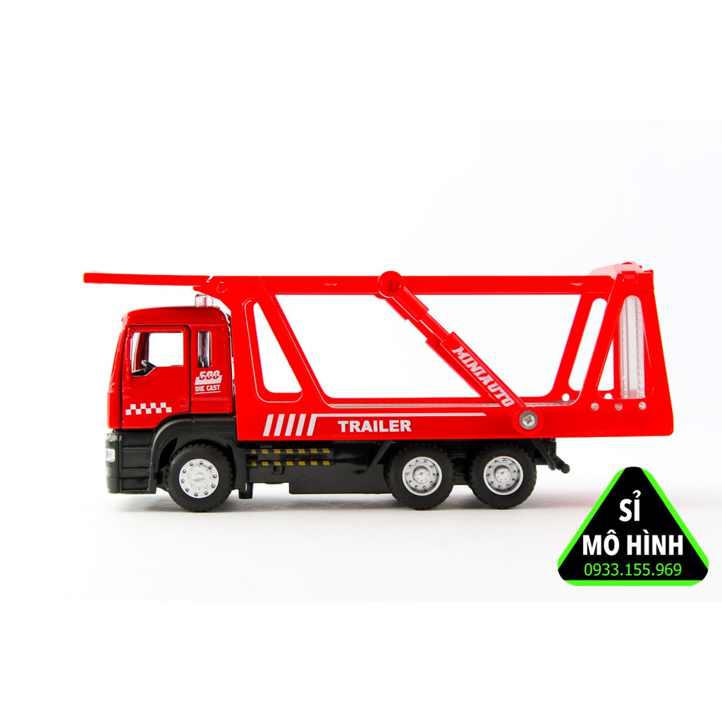 [ Sỉ Mô Hình ] Mô hình xe container chuyên dụng chở xe