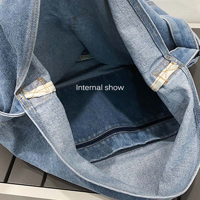 Túi Đeo Chéo Vai Bằng Vải Denim Thời Trang Sành Điệu Cho Nữ ZY172