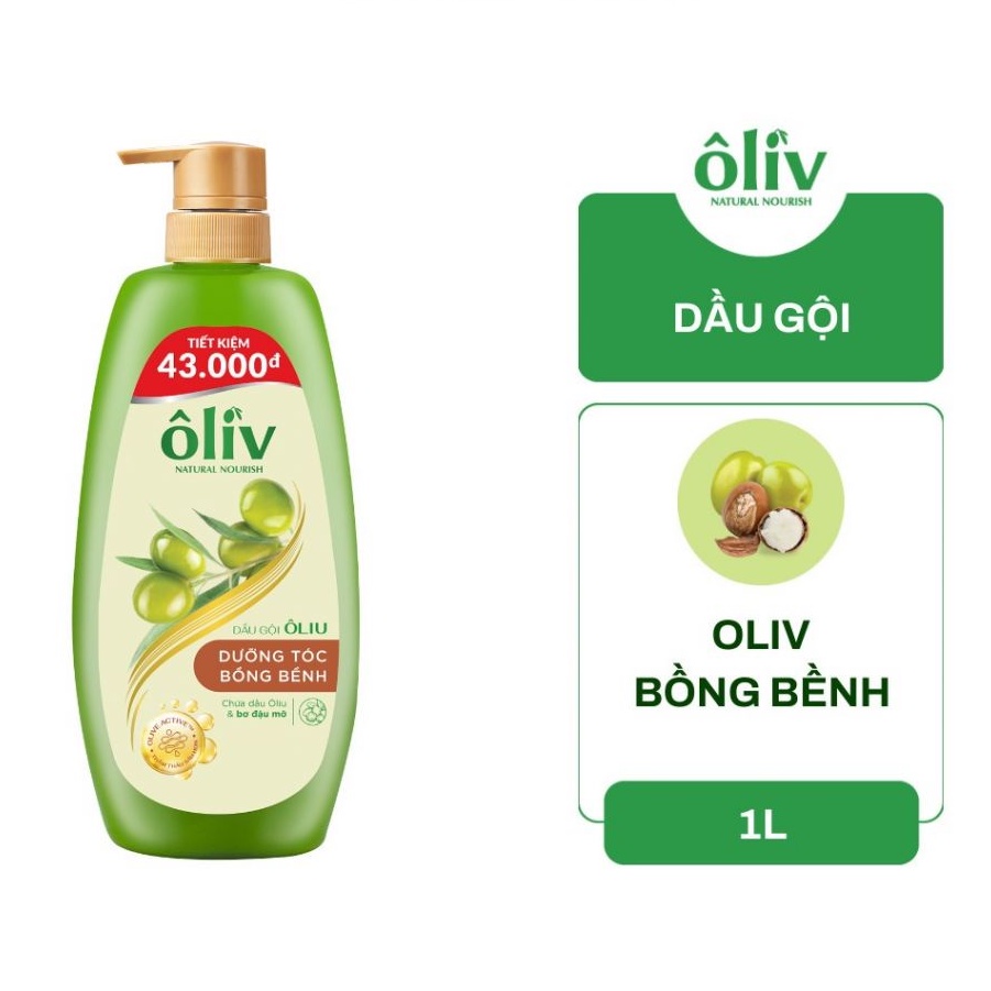 Dầu Gội Ôliv Chắc Khỏe và Bồng Bềnh 1 Lít