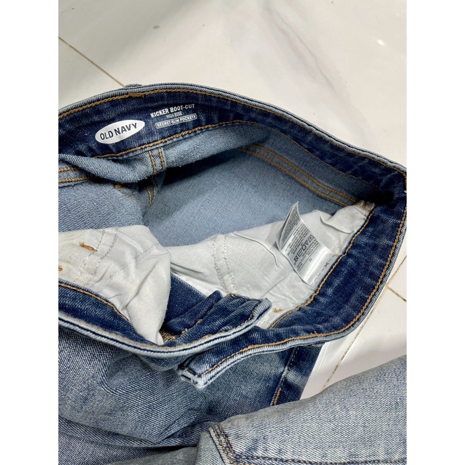 Quần Ngố Jeans OLD NAVY Tua Rua Lỗi Sợi, Dơ Nhẹ - 3873