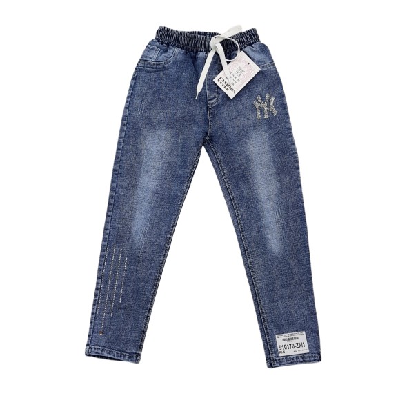910170-ZM1- Quần jean BT,dài,đính chữ NY,Made in việt nam,size to 26-30/ri5,(combo 5 sản phẩm từ nhỏ đến lớn)