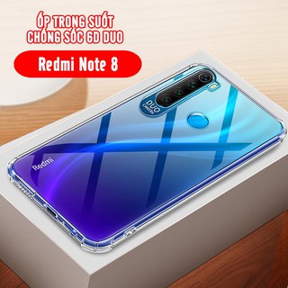 Ốp lưng Xiaomi Redmi Note 8 trong suốt chống sốc 6D