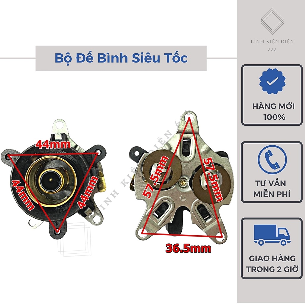 Đế Ấm Siêu Tốc Công Tắc Bình Siêu Tốc Chân Âm Đun Nước