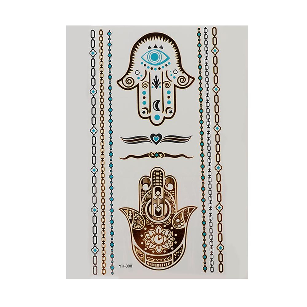 Hình Xăm Tạm Thời Chống Nước Họa Tiết Lông Vũ / Lá Đẹp Mắt