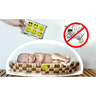 Bộ 6 mặt cười dán chống muỗi. côn trùng