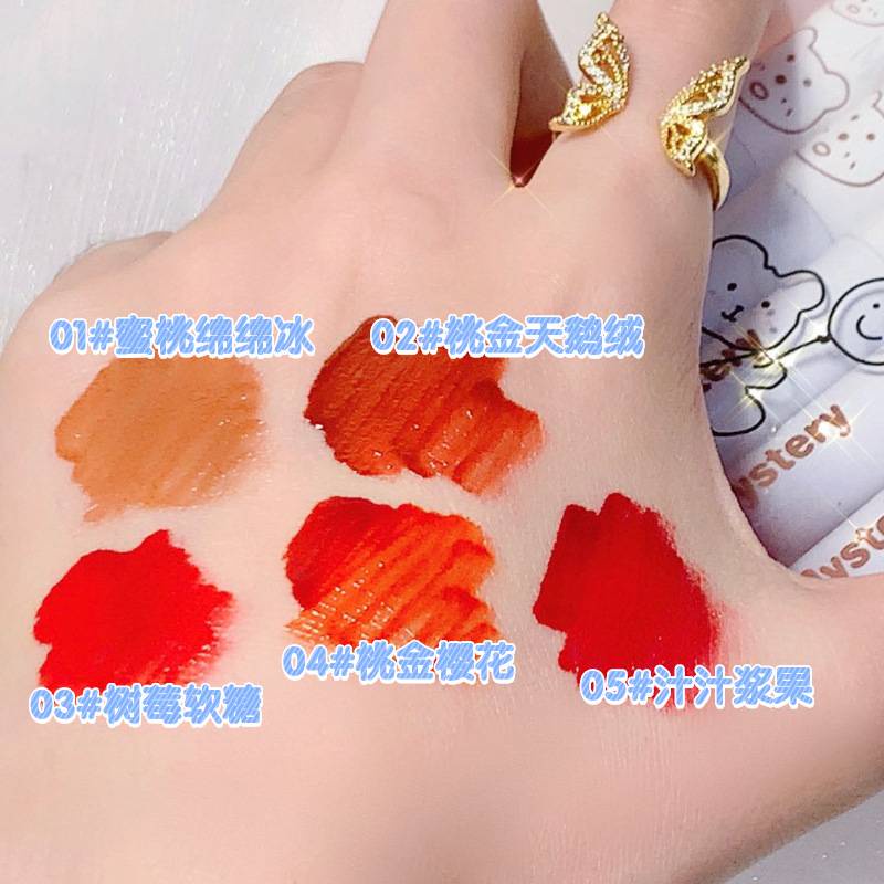 [Hàng mới về] Set 5 Thỏi Son Kem Hiệu Ứng Gương Không Thấm Nước Và Mồ Hôi Lâu Trôi