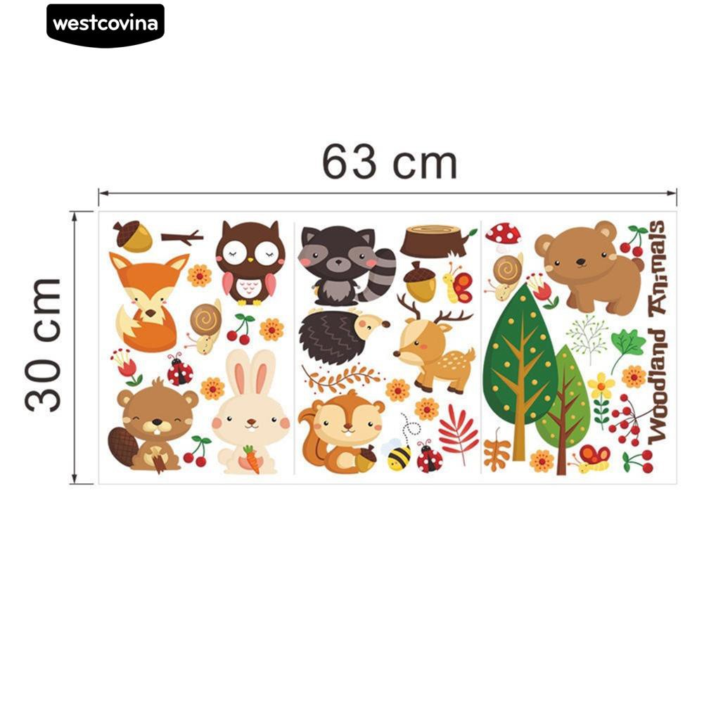 Sticker dán tường hình động vật