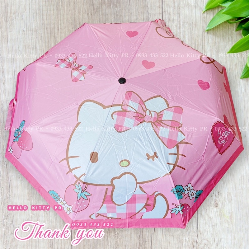 Ô dù gấp gọn che mưa che nắng Hello Kitty - Doremon Doraemon