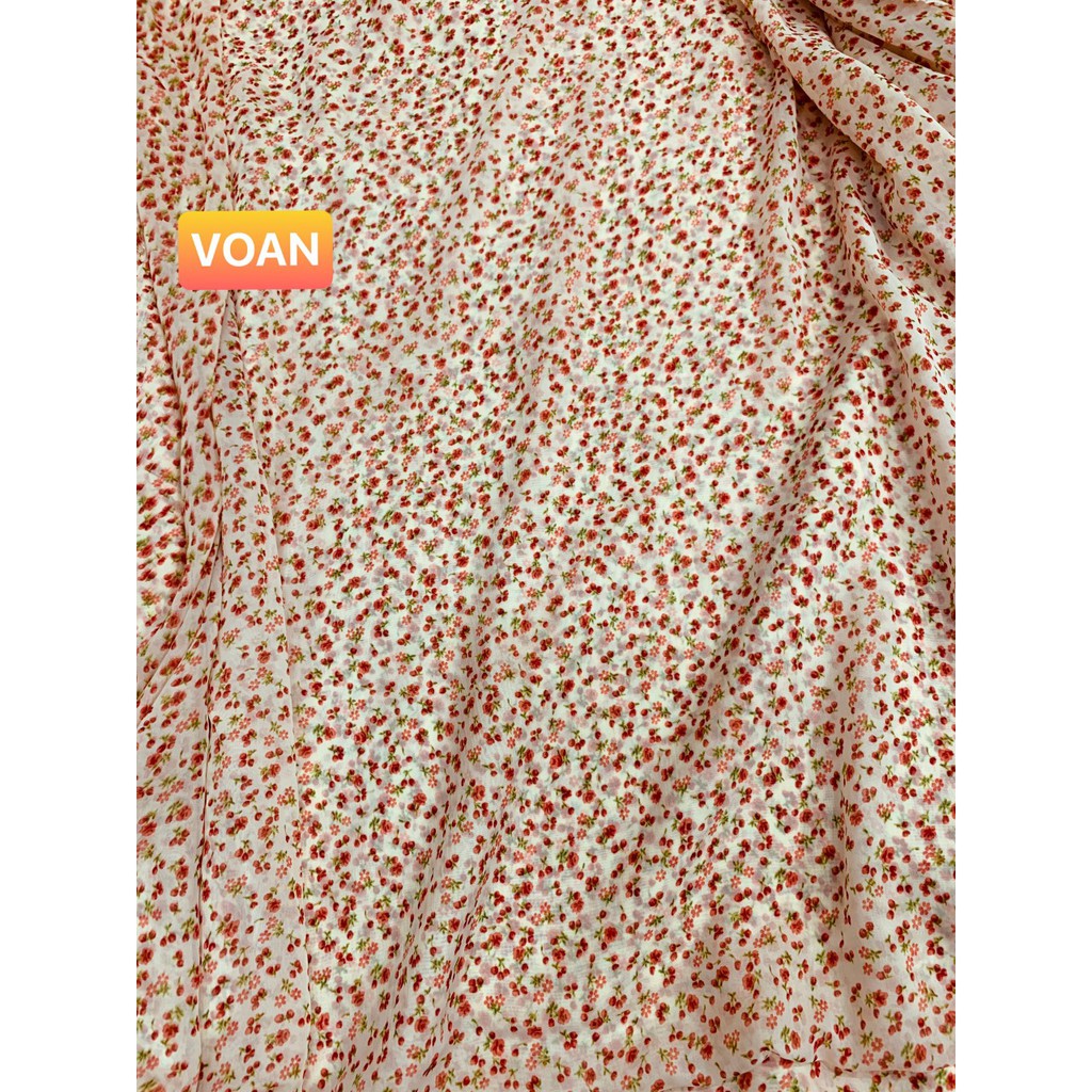 VẢI VOAN HOA NHÍ - DÒNG VẢI THÔNG DỤNG - 1 MÉT X 1M5