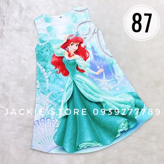 Váy đầm công chúa màu xanh ngọc thái lan cho bé gái