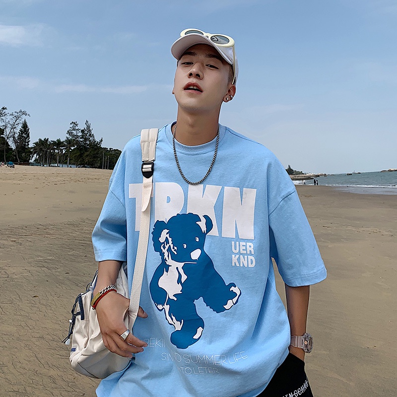 Áo thun nam nữ Unisex form rộng Gấu TRKN (V254)