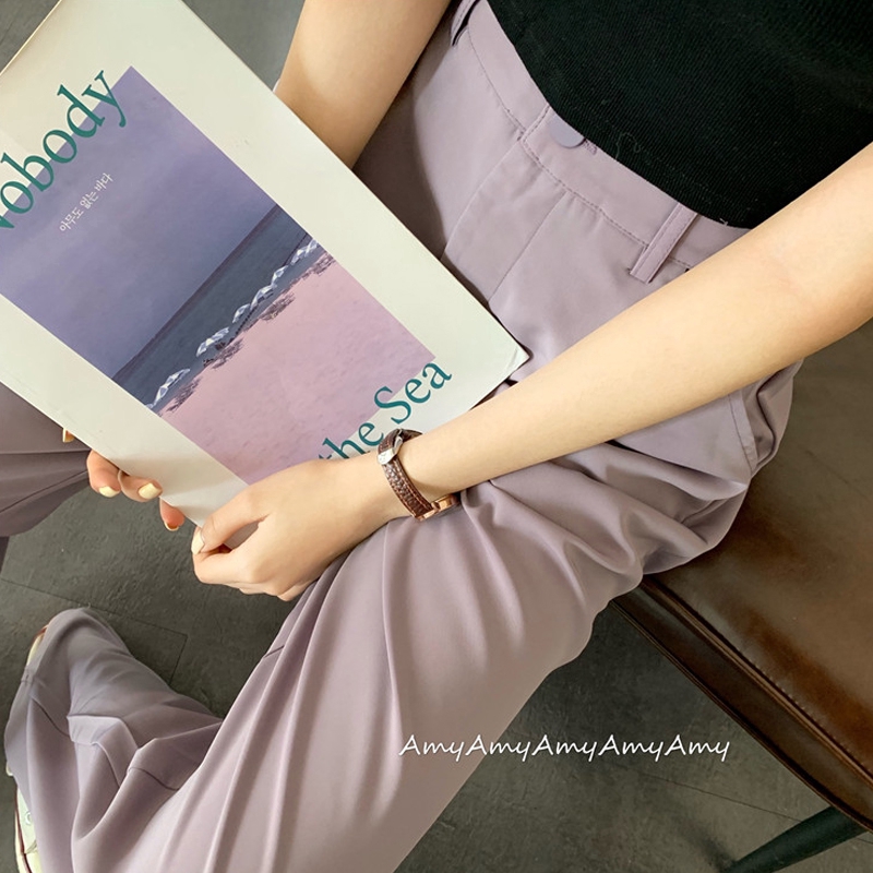 IELGY    Quần Dài Lưng Cao Dáng Ôm Thời Trang Cho Nữ