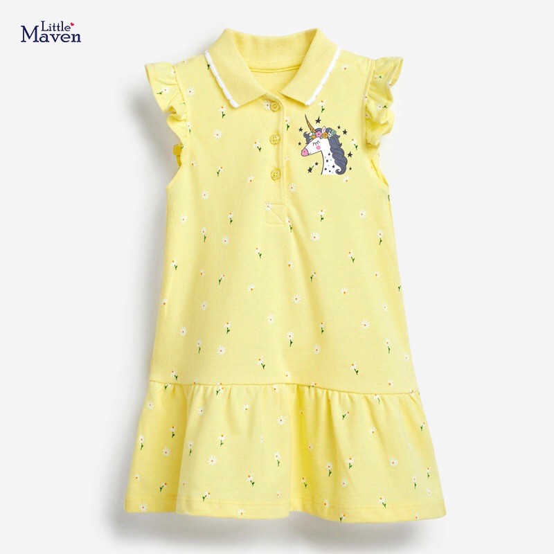 Váy đuôi cá Little Maven, váy cotton cho bé cực xinh