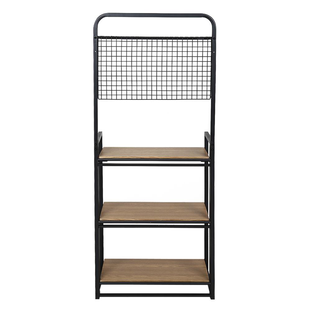 HomeBase FURDINI Bộ kệ để đồ kết cấu thép kết hợp gỗ MDF W60xH150xD30cm màu gỗ sồi đậm