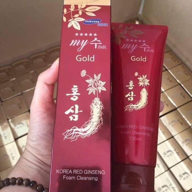 SỮA RỬA MẶT HỒNG SÂM ĐỎ MY GOLD