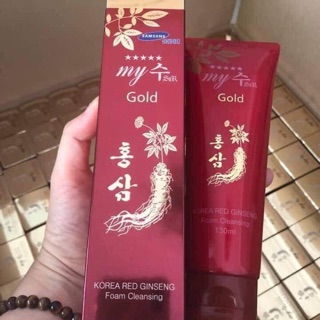 Sữa rửa mặt hồng sâm đỏ my gold