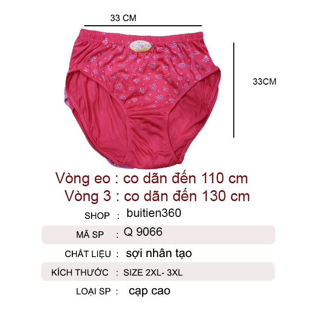 Quần lót bà già  chất coton cạp cao big size siêu to dành cho người giàbà già người béo mập 60, 70KG80kg 90kg