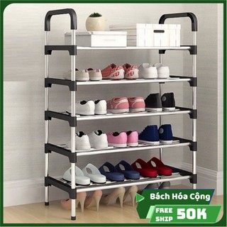 Kệ Để Giày Dép Inox 5 Tầng Cao Cấp - Kệ Để Giầy Dép Cao Cấp Đa Năng