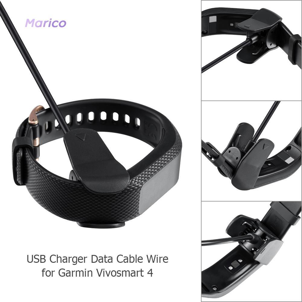 Cáp sạc USB dài 1m và giá đỡ cho Garmin Vivosmart 4