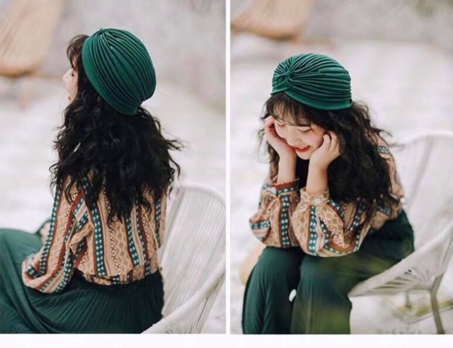 Turban (khăn đội đầu)/ Nón boho. (Kèm ảnh thật)