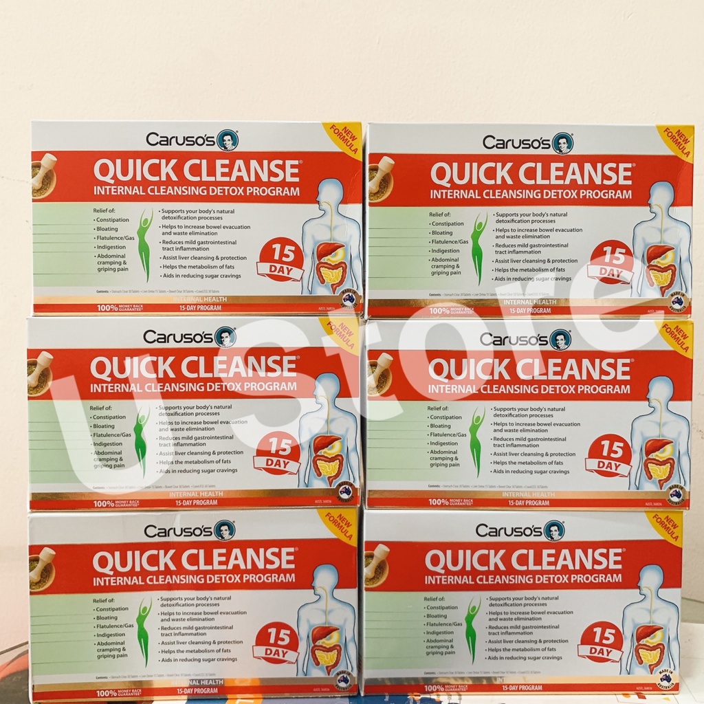 Liệu Trình Thải Độc Cơ Thể 5 Ngày, 7 Ngày Và 15 Ngày Carusos Quick Cleanse Internal Cleansing Detox Program