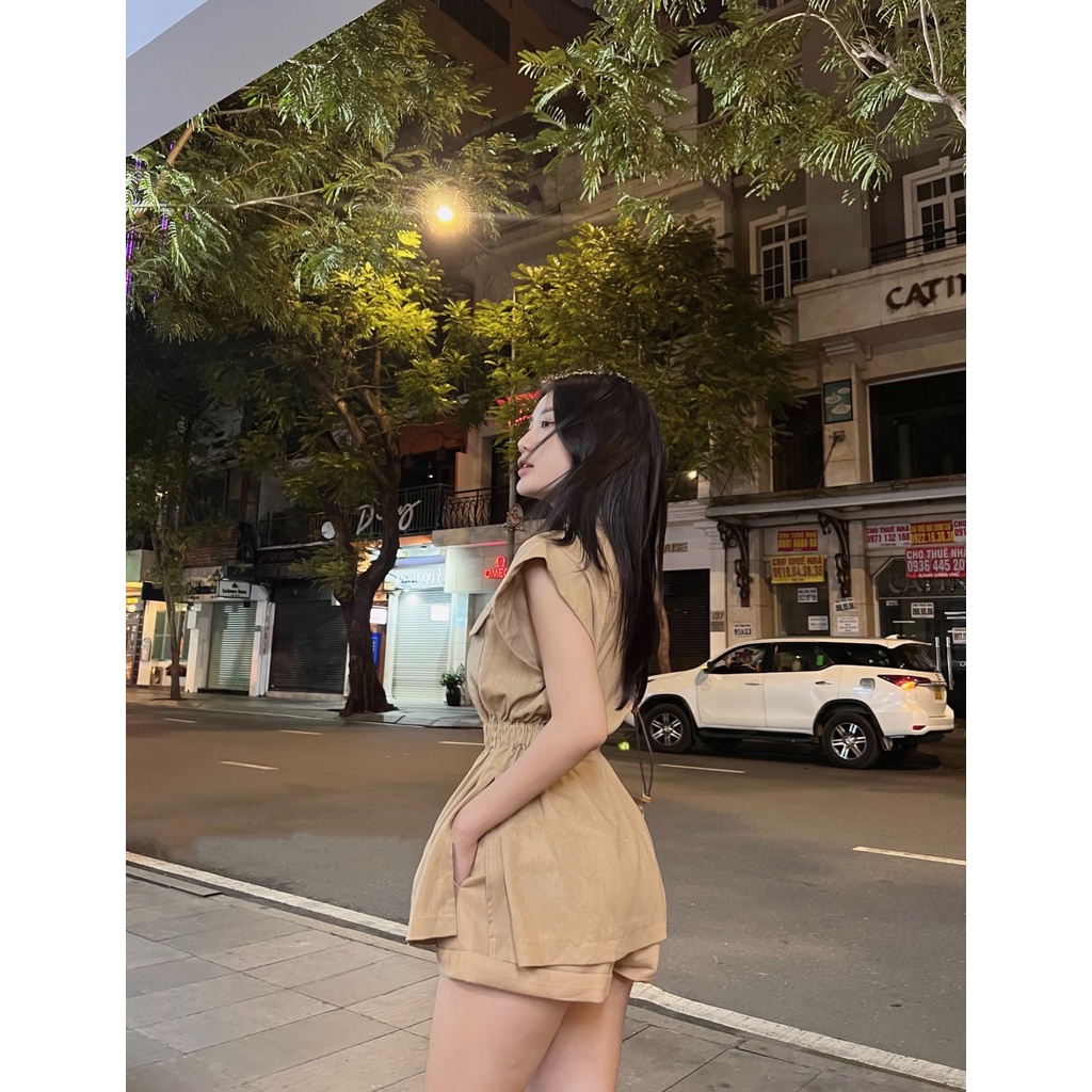 C14-Set line áo chun eo + quần