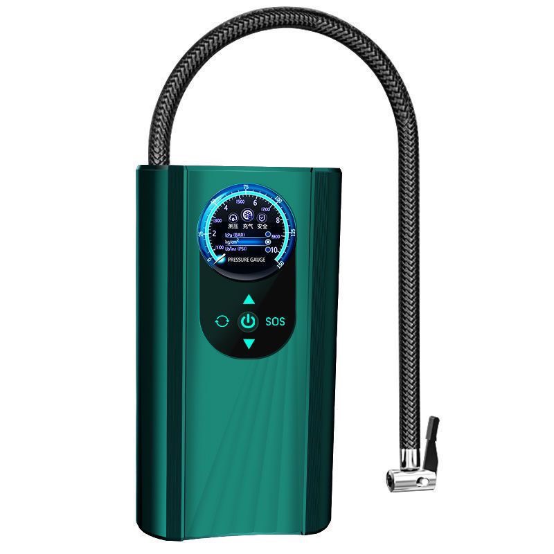 Bơm Lốp Ô Tô Dự Phòng Bơm Xe Ô Tô Mini Dùng Cho Xe Từ 4 Đến 7 Chỗ Tiện Lợi Mang Theo Mọi Nơi Đèn Rọi Ray ASAKI