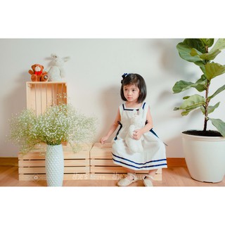 #Váy bé gái thủy thủ cổ vuông