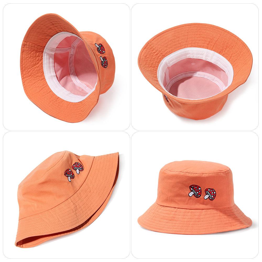 Nón Bucket Chất Cotton Hoạ Tiết Nấm Thiết Kế Hợp Thời Trang