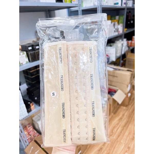 Đai nịt bụng latex Trang nemo - gen siết eo, định hình, tạo hốc eo