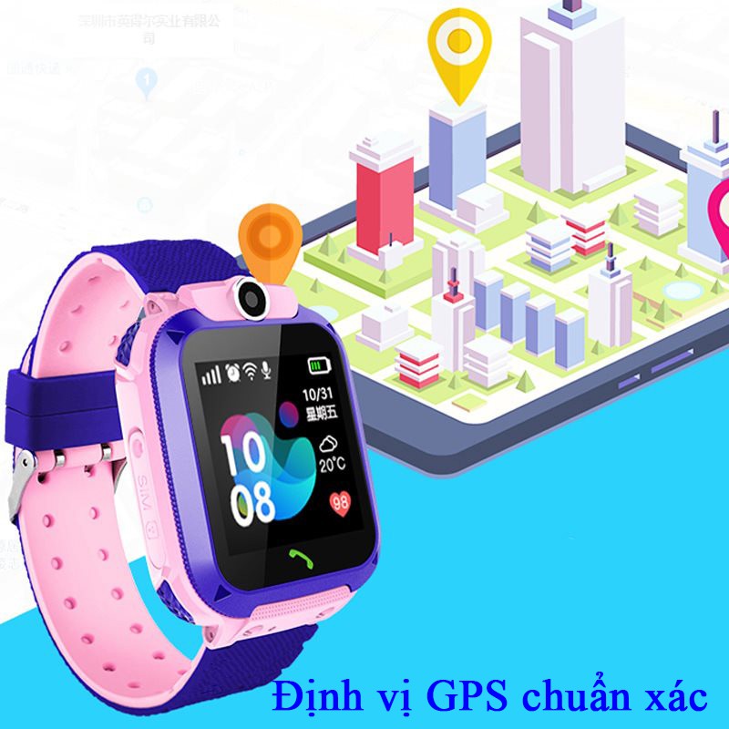 Đồng hồ định vị trẻ em GPS A28 có Camera chụp ảnh từ xa, chống nước IP65 (đi mưa, rửa tay)