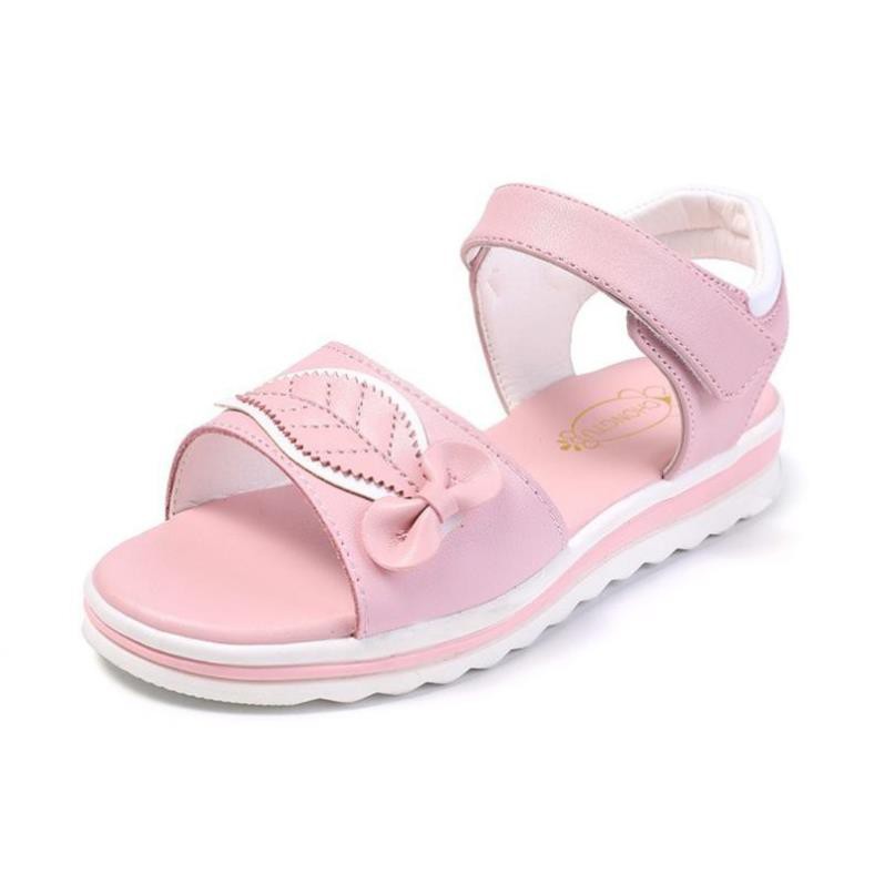 [ Rẻ nhất shopee] Dép sandal bé gái da mềm, êm chân, phong cách Hàn Quốc AE5, size to 30-37, hàng cao cấp