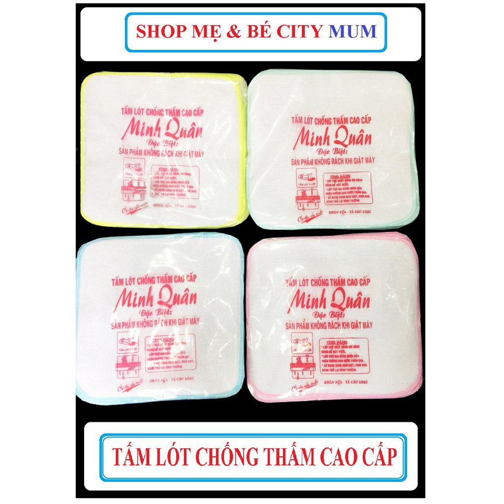 COMBO 10 TẤM LÓT NILON GIẶT MÁY KHÔNG RÁCH - VẢI COTTON CAO CẤP