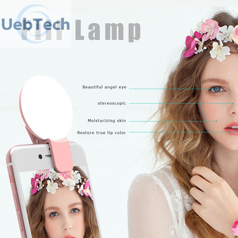 Đèn Led Kẹp Điện Thoại Hỗ Trợ Chụp Ảnh Selfie