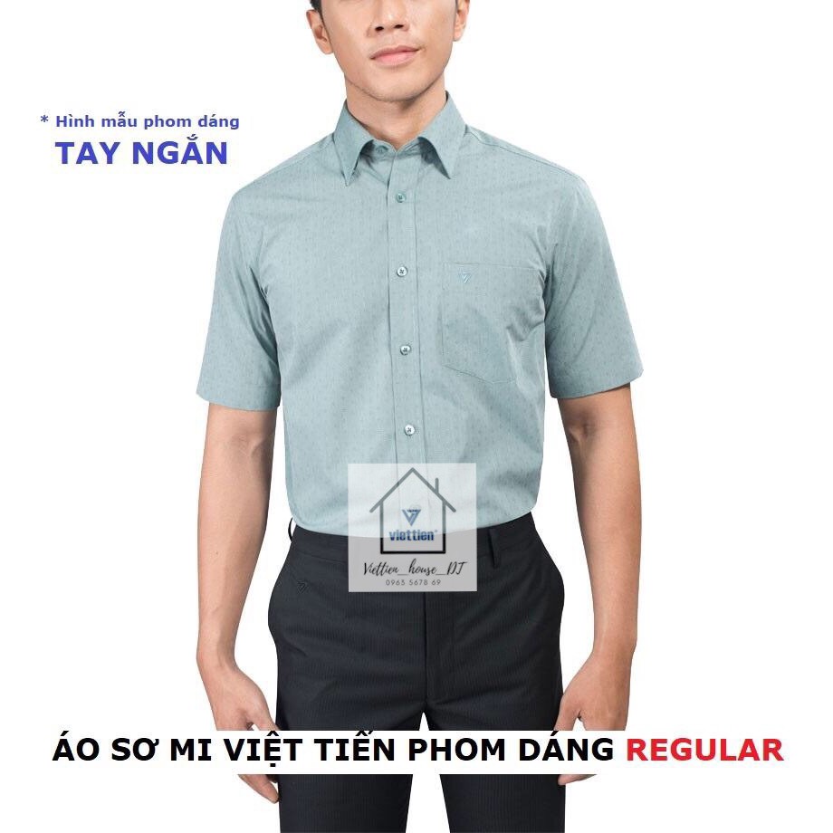 [HÀNG CHÍNH HÃNG] ÁO SƠ MI VIỆT TIẾN TAY NGẮN MÀU TRƠN [2] | BigBuy360 - bigbuy360.vn