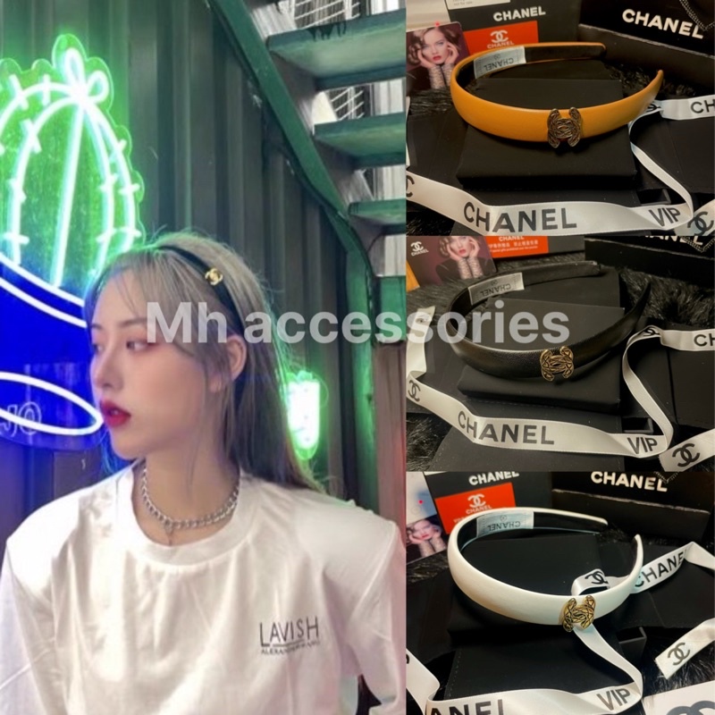 băng đô cao cấp trang trí charm hoa trà sang chảnh mã MH910-18