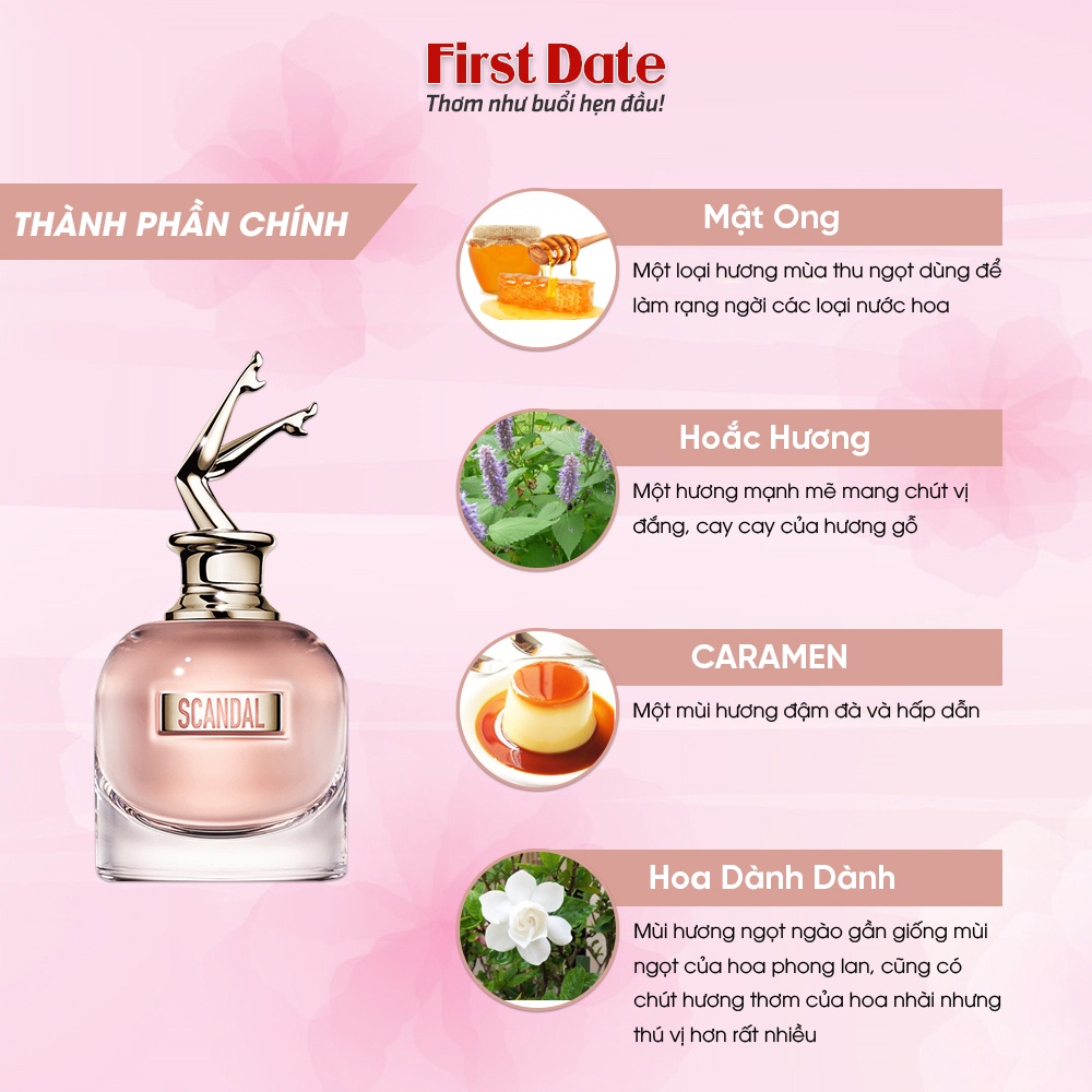 Nước hoa nữ Scandal - So Scandal Jean Paul Gaultier EDP - Dầu thơm nữ sang trọng quý phái lưu hương lâu First Date