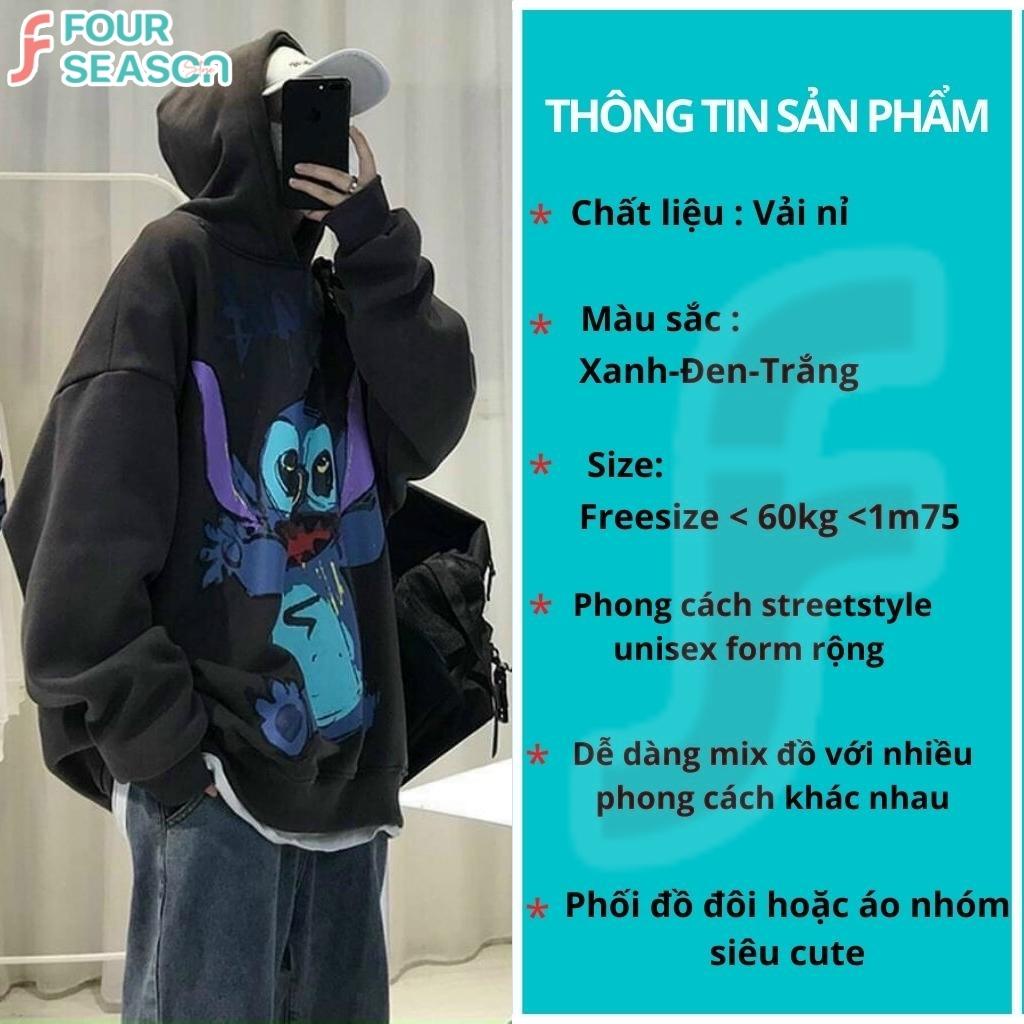 Áo hoodie nỉ unisex form rộng AH01 MOZJ FS phong cách streetstyle nam nữ chất vải nỉ rẻ đẹp