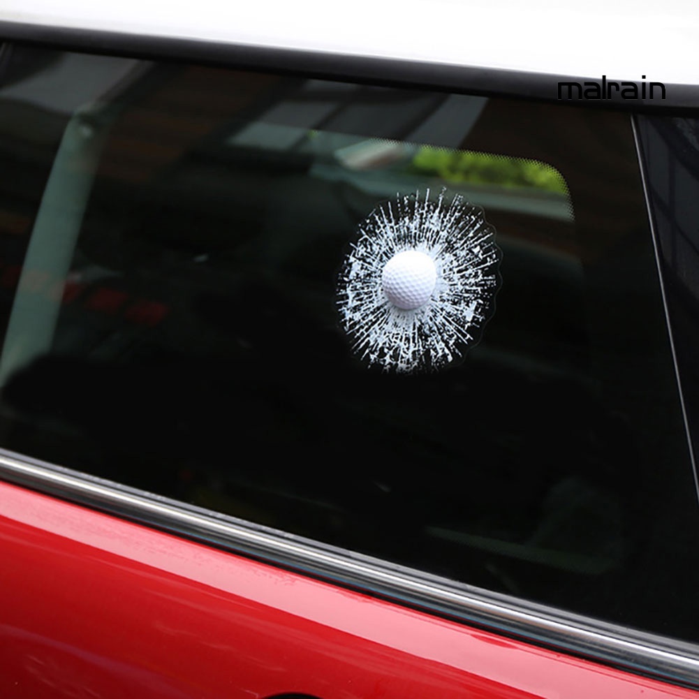 Miếng dán trang trí xe hơi hình quả bóng golf hiệu ứng 3D vui nhộn