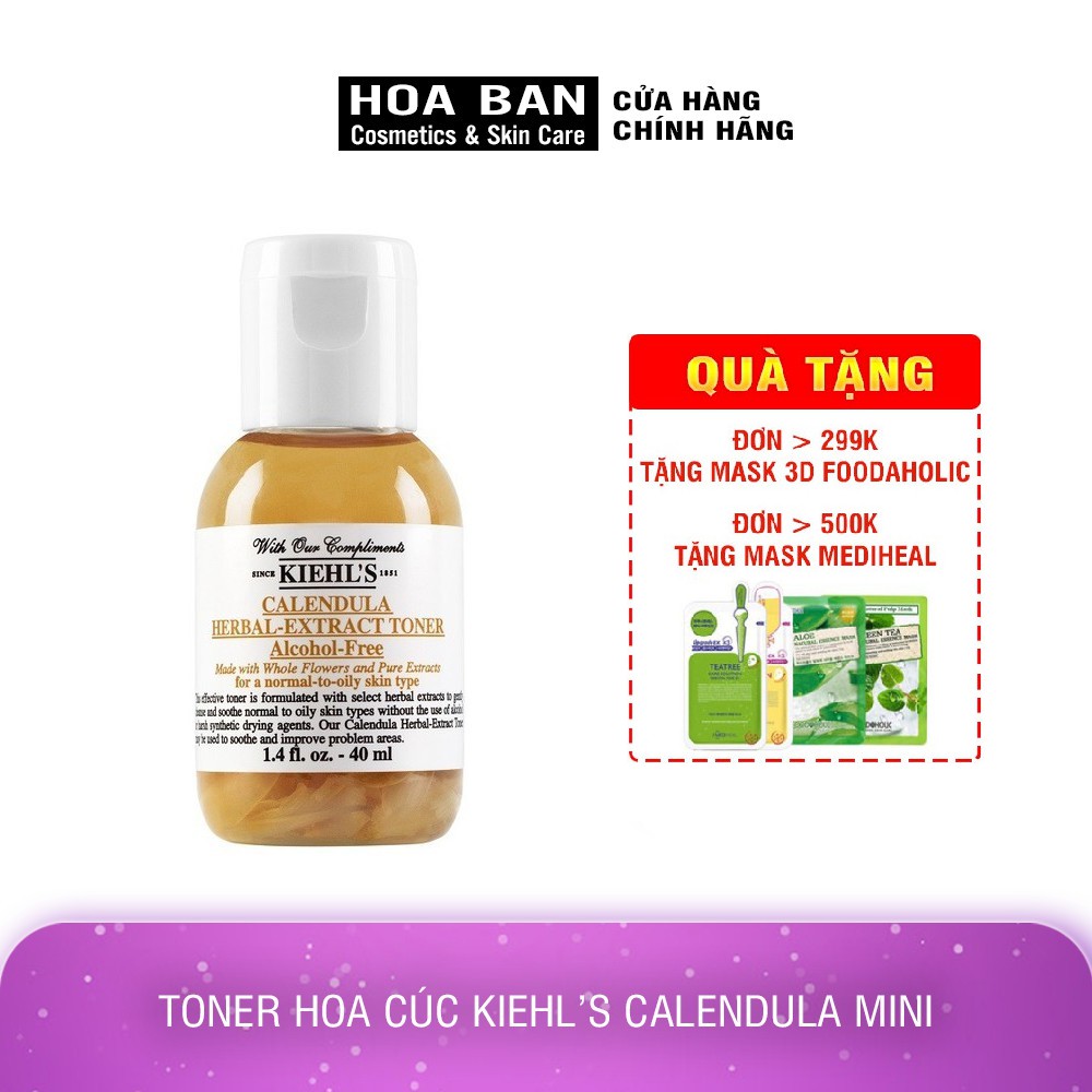 Toner hoa cúc Kiehl’s Calendula Herbal Extract Toner mini 40ml