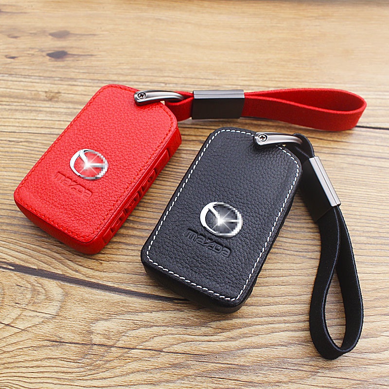 Ốp Bảo Vệ Chìa Khóa Xe Hơi MAZDA 2022 Cx5 Bằng Chất Liệu Da Bò Thật