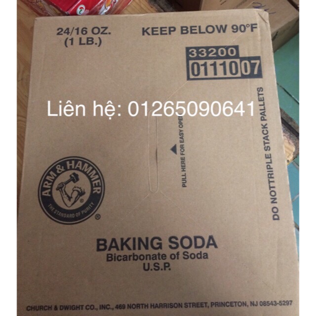 Baking soda hộp 454gram