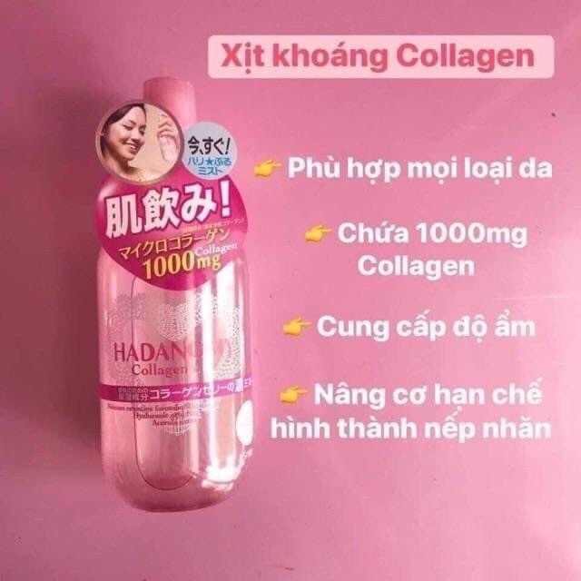 Xịt Khoáng Hadanomy Collagen Nhật Bản - Chai 250ml | BigBuy360 - bigbuy360.vn